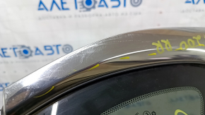 Window blind glass rear right Chrysler 200 15-17 chrome scratches on chrome, scratches on glass