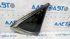 Window blind glass rear right Chrysler 200 15-17 chrome scratches on chrome, scratches on glass