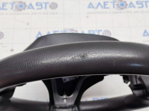 Naked steering wheel Kia Optima 11-15 rubber black, worn, cracked