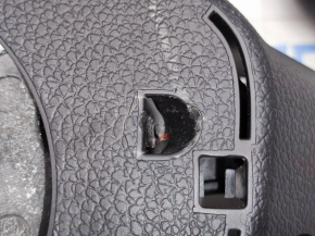 Naked steering wheel Kia Optima 11-15 rubber black, worn, cracked