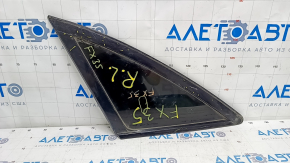 Window blind glass rear left Infiniti FX35 FX45 03-08 scratches on molding, scratches on glass