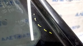 Window blind glass rear left Infiniti FX35 FX45 03-08 scratches on molding, scratches on glass, crack on molding