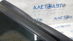 Window blind glass rear right Jeep Cherokee KL 14-18 black scratches on glass, bent molding