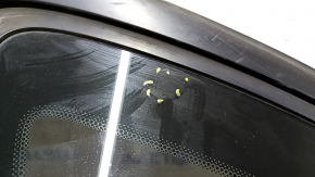 Window blind glass rear right Jeep Cherokee KL 14-18 black scratches on glass, bent molding
