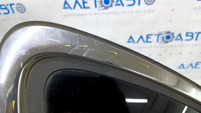 Window blind glass rear right Jeep Cherokee KL 14-18 chrome scratches on chrome, scratches on glass