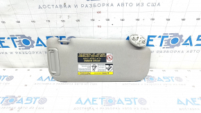 Left visor Toyota Venza 21 - gray, without hook, for cleaning