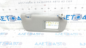 Right visor Toyota Venza 21 - gray, without hook, needs cleaning, scratch