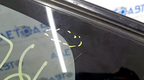 Window blind glass rear left Mitsubishi Outlander 14-21 black scratches on glass