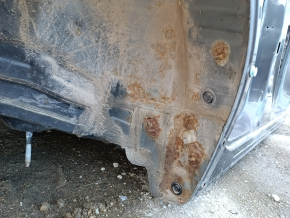 Quarter wing rear right Mazda CX-5 17- on the body, graphite, rusty, dent