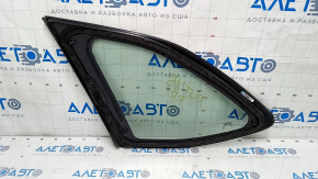 Window blind glass rear right Subaru Outback 15-19 green tint, scratches on chrome, scratches on glass