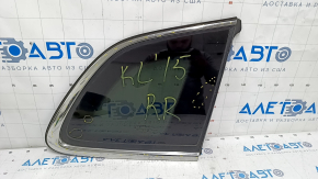 Window blind glass rear right Jeep Cherokee KL 14-18 chrome scratches on chrome, scratches on glass
