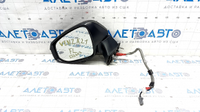 Side mirror left Toyota Venza 23- 12+4 pins, BSM, camera, turn signal, heating, backlight, black, broken housing