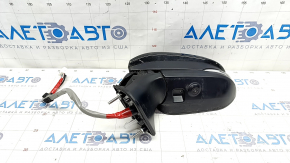 Side mirror left Toyota Venza 23- 12+4 pins, BSM, camera, turn signal, heating, backlight, black, broken housing