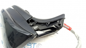 Side mirror left Toyota Venza 23- 12+4 pins, BSM, camera, turn signal, heating, backlight, black, broken housing