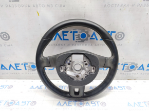 Naked steering wheel VW Jetta 11-14 USA leather black, bumps, scratches, worn