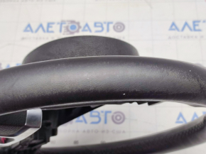Naked steering wheel VW Jetta 11-14 USA leather black, bumps, scratches, worn