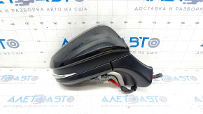 Side mirror right Toyota Venza 23- 12+4 pins, BSM, camera, turn signal, heating, backlight, black