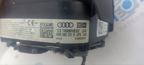 Airbag in steering wheel driver Audi Q8 18- black, bump on chrome