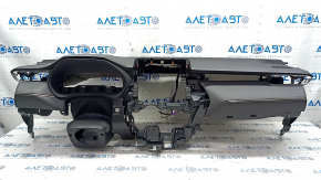 Torpedo front panel with AIRBAG Toyota Venza 21 - under projection, leather, gray