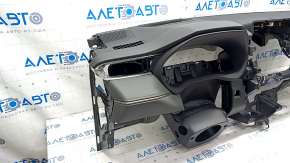 Torpedo front panel with AIRBAG Toyota Venza 21 - under projection, leather, gray