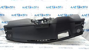 Torpedo front panel with AIRBAG Toyota Venza 21 - under projection, leather, gray