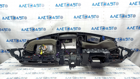 Torpedo front panel with AIRBAG Toyota Venza 21 - under projection, leather, gray