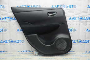 Door trim card rear left Nissan Leaf 18-21 black with black insert leather, armrest cloth