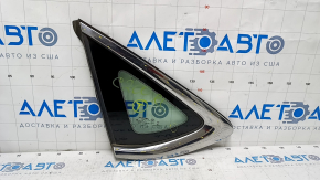Window blind glass rear left Chrysler 200 15-17 chrome scratches on chrome, scratches on glass