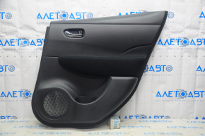 Door trim card rear right Nissan Leaf 18-21 black with black insert leather, armrest cloth, scratch