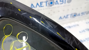 Window blind glass rear left Chrysler 200 15-17 black gloss, scratches on molding, scratches on glass