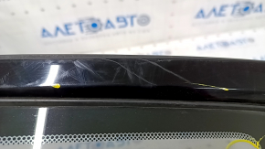 Window blind glass rear left Chrysler 200 15-17 black gloss, scratches on molding, scratches on glass
