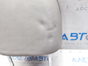 Front left headrest ES350 07-12 grey leather, needs cleaning, dented leather