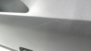Door trim card front right Toyota Venza 23 - leather, black-gray, wood insert, scratches