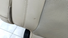 Seat 2nd row left Ford Explorer 20 - beige leather, perforated with heating, mechanical, for dry cleaning, scratches on plastic