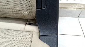Seat 2nd row left Ford Explorer 20 - beige leather, perforated with heating, mechanical, for dry cleaning, scratches on plastic