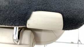 Seat 2nd row left Ford Explorer 20 - beige leather, perforated with heating, mechanical, for dry cleaning, scratches on plastic