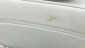 Seat 2 row right Ford Explorer 20 - beige leather, perforated with heating, mechanical, for dry cleaning, scratches on plastic