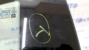 Window blind glass rear left Chevrolet Camaro 16- coupe scratches on glass, molding peeling off