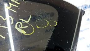 Window blind glass rear left Mazda3 MPS 09-13 scratches on glass