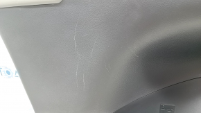 Door trim card rear left Toyota Venza 23 - leather, black-gray, wood insert, scratches