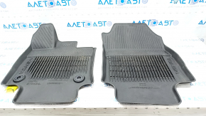 Set of floor mats for Toyota Venza 21 - black rubber