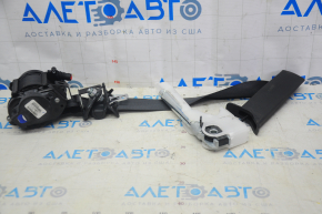 Passenger seat belt with tensioner Nissan Leaf 18-19 black