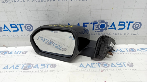 Side mirror left Ford Explorer 20- 13+2 pins, turn signal, heating, camera, BSM, backlight, black, crack in turn signal
