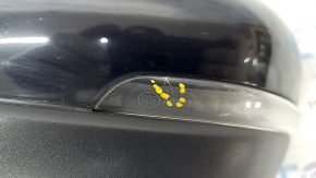 Side mirror left Ford Explorer 20- 13+2 pins, turn signal, heating, camera, BSM, backlight, black, crack in turn signal
