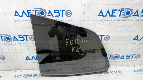 Window blind glass rear left Subaru Forester 14-18 SJ matte scratches on glass, molding peeling off