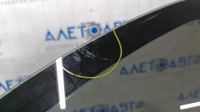 Window blind glass rear left Subaru Forester 14-18 SJ matte scratches on glass, molding peeling off