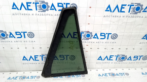 Door glass triangle rear left BMW X5 E70 07-13 green tint, scratches on glass, without molding