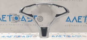 Tesla Model S 12-20 chrome steering wheel cover, minor scratches, scuffs, nicks