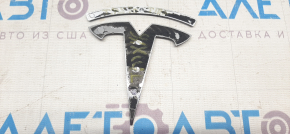 Tesla Model X T Tailgate Badge Emblem 16-21 Minor Scratches