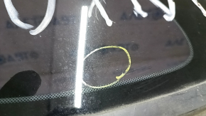 Window blind glass rear left Fiat 500 12-19 scratches on glass
